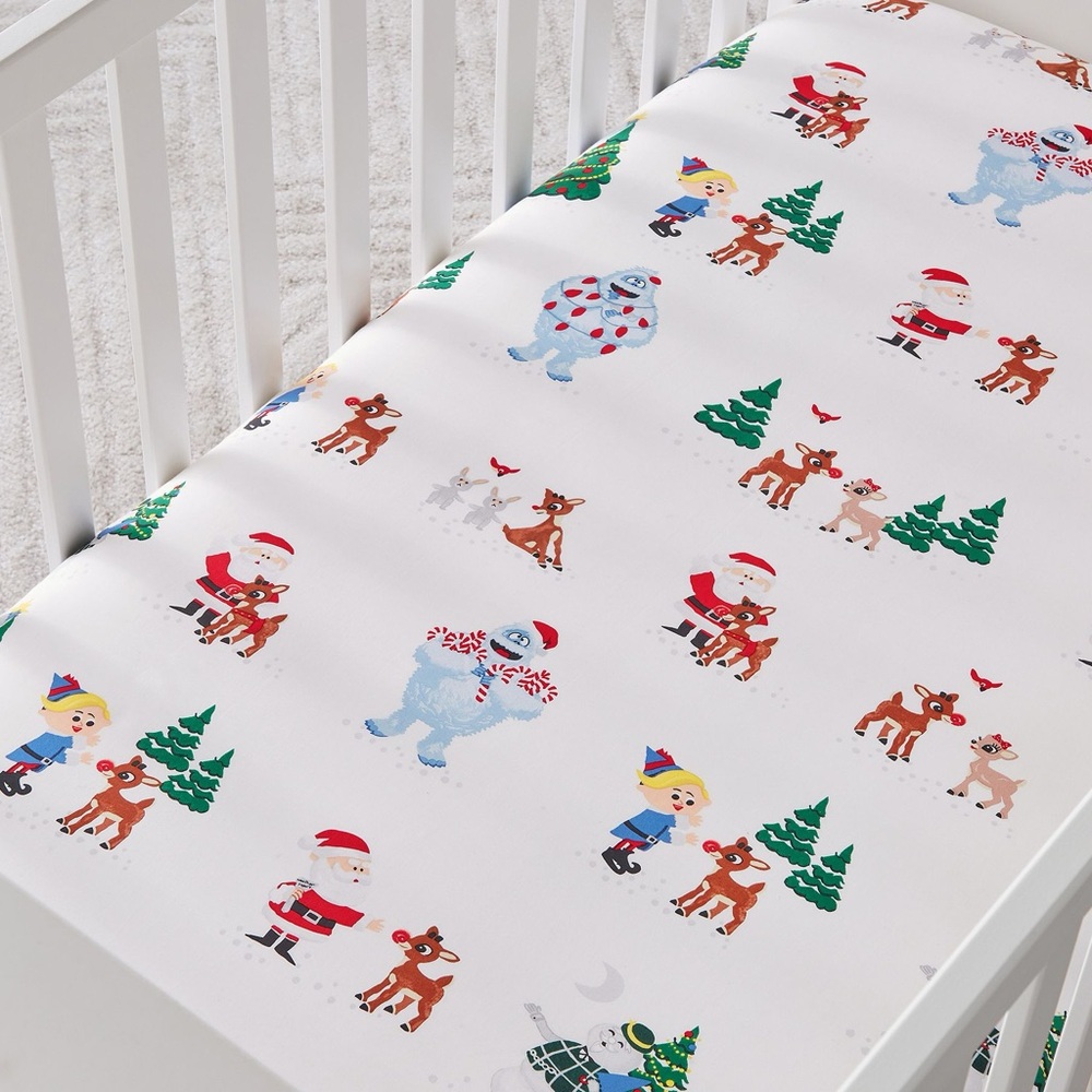 Rudolph organic crib fitted sheet- just one sheet